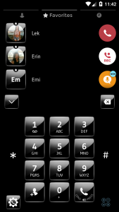 اسکرین شات برنامه Theme Dialer Gloss Black 2