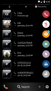 اسکرین شات برنامه Theme Dialer Gloss Black 4