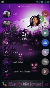 اسکرین شات برنامه Theme Dialer Halloween Pink 5