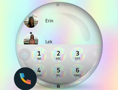 اسکرین شات برنامه Theme Dialer Holographic Phone 6