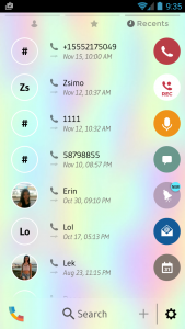 اسکرین شات برنامه Theme Dialer Holographic Phone 4