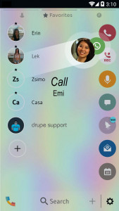 اسکرین شات برنامه Theme Dialer Holographic Phone 5