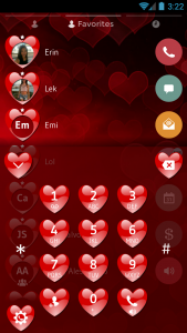 اسکرین شات برنامه Theme Dialer Love Red Heart 2