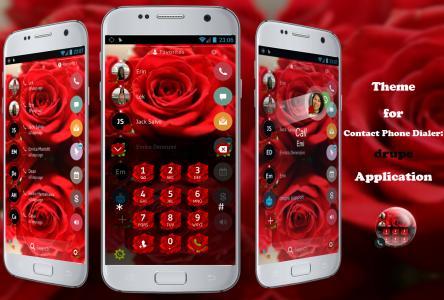 اسکرین شات برنامه Theme Dialer Love Rose 1