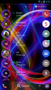 اسکرین شات برنامه Theme Dialer Neon Abstract 5