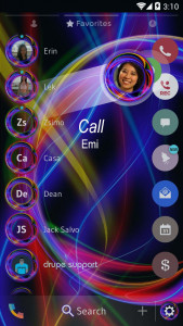 اسکرین شات برنامه Theme Dialer Neon Abstract 4