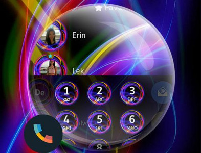 اسکرین شات برنامه Theme Dialer Neon Abstract 6