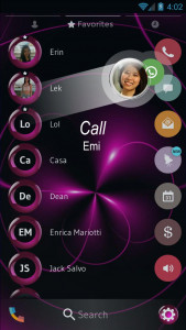 اسکرین شات برنامه Theme Dialer Spheres Pink 5