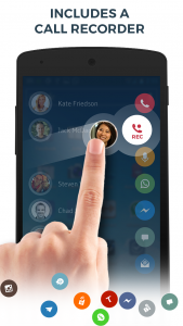 اسکرین شات 4 برنامه Phone Dialer & Contacts: drupe