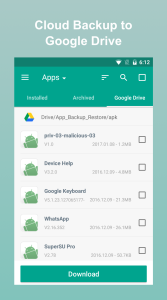 اسکرین شات 3 برنامه Backup & Restore