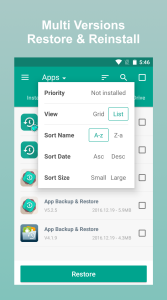 اسکرین شات 2 برنامه Backup & Restore