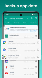 اسکرین شات 2 برنامه Backup and Restore - APP