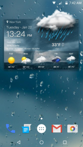 اسکرین شات 2 برنامه Live Weather&Local Weather