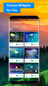 اسکرین شات برنامه live weather widget accurate 6