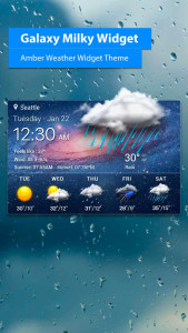 اسکرین شات 2 برنامه live weather widget accurate