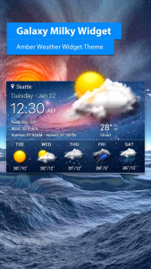 اسکرین شات برنامه live weather widget accurate 1