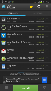 اسکرین شات برنامه Easy Installer - Apps On SD 2