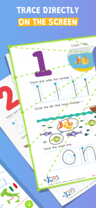 اسکرین شات برنامه Learning worksheets for kids 3