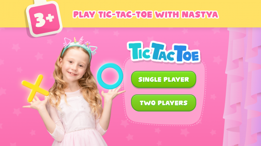 اسکرین شات بازی Tic Tac Toe Game with Nastya 1