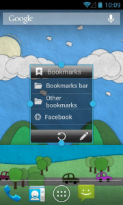 اسکرین شات برنامه Bookmarks Widget 2