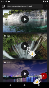 اسکرین شات 1 برنامه All Video Downloader