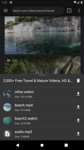 اسکرین شات 2 برنامه Video Downloader