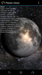 اسکرین شات برنامه Planets Viewer 4