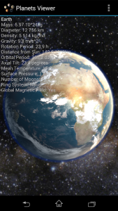 اسکرین شات برنامه Planets Viewer 3