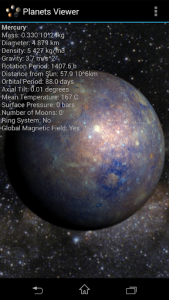 اسکرین شات برنامه Planets Viewer 1