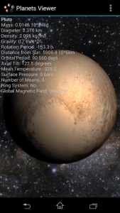 اسکرین شات برنامه Planets Viewer 8