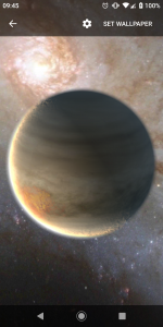 اسکرین شات برنامه Planets Live Wallpaper Plus 5