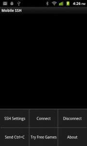 اسکرین شات 2 برنامه Mobile SSH (Secure Shell)