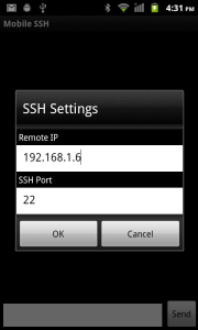 اسکرین شات 3 برنامه Mobile SSH (Secure Shell)