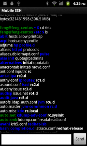 اسکرین شات 5 برنامه Mobile SSH (Secure Shell)
