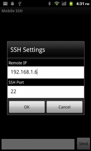 اسکرین شات برنامه Mobile SSH (Secure Shell) 3