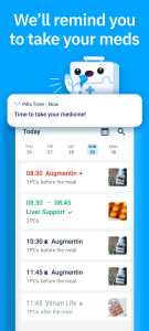 اسکرین شات برنامه Pills Time Med Reminder 2