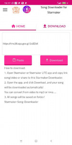 اسکرین شات برنامه Download song for Starmaker 2