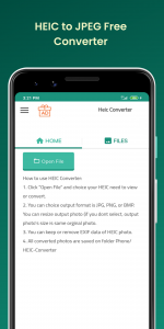 اسکرین شات برنامه HEIC to JPG Converter 3