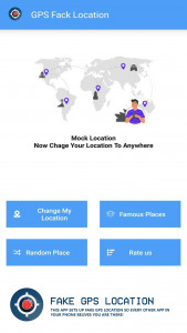 اسکرین شات 1 برنامه Fake GPS location App