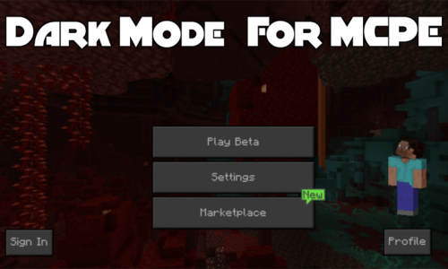 اسکرین شات برنامه Dark Mode Mod for Minecraft PE 1