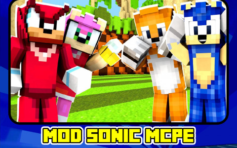 اسکرین شات بازی Addon Mod Sonic Skins For MCPE 3