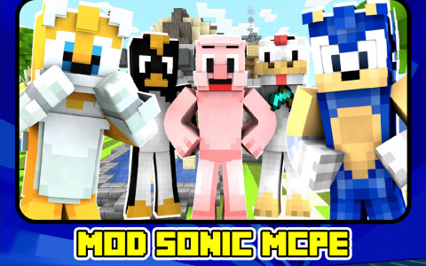 اسکرین شات بازی Addon Mod Sonic Skins For MCPE 4
