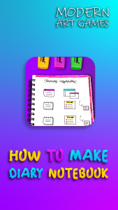 اسکرین شات برنامه How to make diary notebook 1