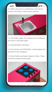 اسکرین شات 3 برنامه How to make Furniture for dolls