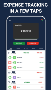 اسکرین شات 1 برنامه Budget: expense tracker, money