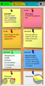 اسکرین شات برنامه MultiNotes - Reminder Notes 1