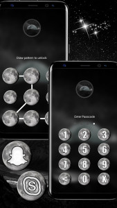 اسکرین شات برنامه Moon Galaxy Theme Launcher 5