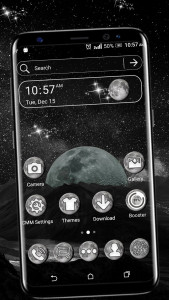 اسکرین شات برنامه Moon Galaxy Theme Launcher 1