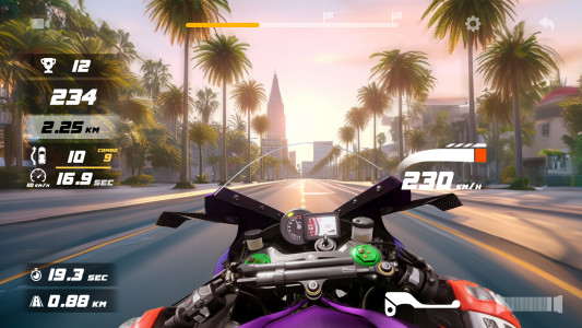 اسکرین شات بازی Moto Rider: Speed Chase 3