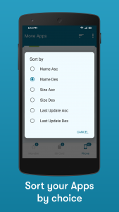 اسکرین شات برنامه Move app to SD card: Transfer 6